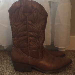 Leather Cowboy Boots